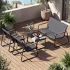 COSTWAY Gartenmöbel Set, Lounge Möbel Outdoor, Sitzgruppe Produktbild-Vorschau 9