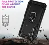 A black phone case with a ring holder is shown in a dynamic pose, with debris falling around it to emphasize its protective qualities. Anteprima dell’immagine prodotto
