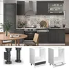 Herdumbauschrank Vicco Fame-Line Anthrazit-Gold 60 cm ohne Produktbild-Vorschau 4