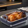 Airfryer Auflaufform aus Edelstahl mit Silikongriffen 2er Produktbild-Vorschau 3