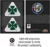 3D samolepky Alfa Romeo – oficiální Quadrifoglio Verde, Náhled obrázku produktu 4