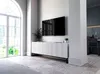 Szafka RTV Glamour Nowoczesna Komoda RTV Biały Mat 150 cm Podgląd zdjęcia produktu 4