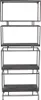 Clayre & Eef Wandregal 61x23x160 cm Schwarz Metall Produktbild-Vorschau 1