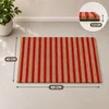 Relaxdays Fußmatte Kokos, Vorleger natur-rot gestreift, Produktbild-Vorschau 7