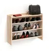 KOMTO Schuhregal Schmal - Schuhablage Flur mit 3 Ebenen Produktbild-Vorschau 1