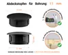Blindstopfen für Bohrung 11 mm Schwarz 25 Stück Produktbild-Vorschau 2