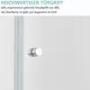 IMPTS Duschtür 90cm Falttür Rahmenlos Duschabtrennung Produktbild-Vorschau 10