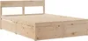 vidaXL Letto in legno massiccio senza materasso 120x200 cm Anteprima dell’immagine prodotto 8