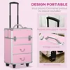 HOMCOM Valise trolley maquillage mallette cosmétique vanity Voir les images du produit 4