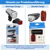 FISCHER set di luci LED per bicicletta 20/10 lux argento Anteprima dell’immagine prodotto 24