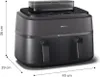 Philips 5000 series , Heißluftfritteuse, 9 l, 1,4 kg, Rapid Produktbild-Vorschau 3
