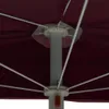 vidaXL Demi-parasol avec mât 180x90 cm rouge bordeaux Voir les images du produit 7