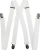 axy® Weiß Herren Hosenträger 2,5cm breite mit 4 Stabile Produktbild-Vorschau 1