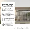 Mucola ringhiera per balcone argentoFrancese per balcone Anteprima dell’immagine prodotto 11