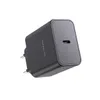 A dark gray USB-C fast charging adapter is shown against a white background. Produktbild-Vorschau