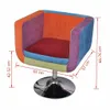 vidaXL Würfel-Sessel mit Patchwork-Design Stoff Produktbild-Vorschau 5