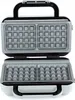 An open waffle maker with its cooking plates visible. Produktbild-Vorschau
