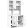 vidaXL Kuchyňská skříňka bílá 95x50x180 cm materiál na bázi Náhled obrázku produktu 7