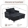 Cord Loungesessel Chaiselongue 1-Sitzer LED USB Produktbild-Vorschau 2