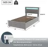 Flieks Hydraulisches Polsterbett 90x200cm mit LED, Produktbild-Vorschau 7