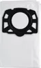 A vacuum cleaner bag with a black plastic adapter. Voir les images du produit