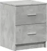 vidaXL Table de nuit avec 2 tiroirs gris béton 40x36x50 cm Voir les images du produit 2