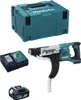 A Makita cordless drywall screw gun with accessories and a storage case, displayed on a white background. Produktbild-Vorschau