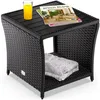Casaria Tavolino in Polyrattan Piano in WPC 45x45x40cm Anteprima dell’immagine prodotto 9