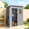 Outsunny Gerätehaus Kunststoff 1,14m² 151 x 92 x 193cm Produktbild-Vorschau 2