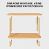 Beistelltisch Holz Schmaler Nachttisch mit 2 Ebenen (für Produktbild-Vorschau 2