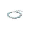 A bracelet with blue and clear stones on a white background. Produktbild-Vorschau