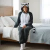 Onesie Kigurumi Pyjamas Lemur Verkleidung Kostüm S: 145 - Produktbild-Vorschau 6