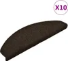 vidaXL Samolepiace rohože 10 ks 65x21x4 cm Tmavo hnedé Náhľad obrázku produktu 1