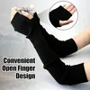 Fingerlose Armstulpen Damen 1 Paar, Acryl Produktbild-Vorschau 4