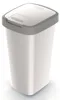 Compacta Q Mülleimer 25L, Aschgrau mit Braun Abfalleimer, Produktbild-Vorschau 3