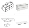 Waschtisch mit Unterschrank 120cm Alast Badmöbel Set Weiß Produktbild-Vorschau 6