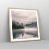 Gerahmtes Poster - Rahmen in heller Eiche - Reflexion Nebel Produktbild-Vorschau 8