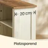 VASAGLE Badezimmerschrank im Landhausstil, Badschrank, Produktbild-Vorschau 6