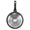 The underside of a frying pan is shown against a white background. Podgląd zdjęcia produktu