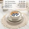 Moritz & Moritz SENSE beige Geschirrset 24 stk. Produktbild-Vorschau 3