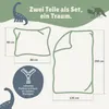 Dinosaurier Bettwäsche 135x200 80x80 cm 2-teiliges Set Produktbild-Vorschau 2