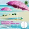 KINGSLEEVE® Ombrellone Stile Hawaii Ø160 cm Inclinabile e Anteprima dell’immagine prodotto 2