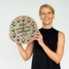 Gartenzwerge Wanduhr aus MDF - Kein Unkraut nur Begleitgrün Produktbild-Vorschau 2