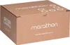 A cardboard box with product branding. Produktbild-Vorschau