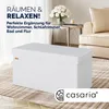 CASARIA® Sitzbank mit Stauraum Faltbar Weiß 80x40x40cm Produktbild-Vorschau 2