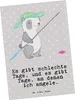 Mr. & Mrs. Panda Postkarte Panda Angeln - Grau Pastell - Produktbild-Vorschau 1