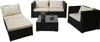 Zestaw rattanowy Brescia, zestaw ogrodowy sofa lounge ~ Podgląd zdjęcia produktu 3