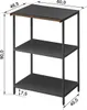 Yamazaki Küchenregal schwarz stehend Metall Standregal 3 Produktbild-Vorschau 2