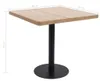vidaXL Bistrotisch Hellbraun 80x80 cm MDF Produktbild-Vorschau 5