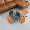 Pouf multifonctionnel, pouf 5-en-1, tabouret empilable et Voir les images du produit 9